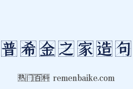 普希金之家造句是什么意思的图片